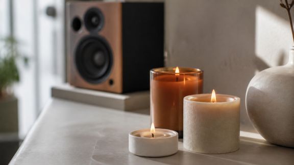 Créer une ambiance sensorielle avec des bougies et musiques apaisantes