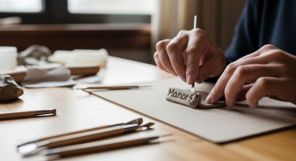 DIY : créer des porte-noms originaux avec de la pâte autodurcissante